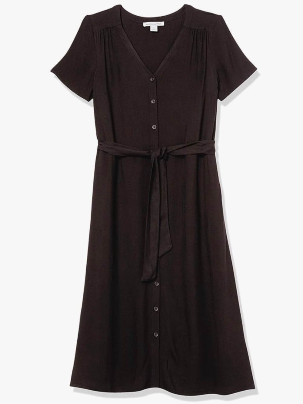 Amazon essentials short sleeve black dress size large
